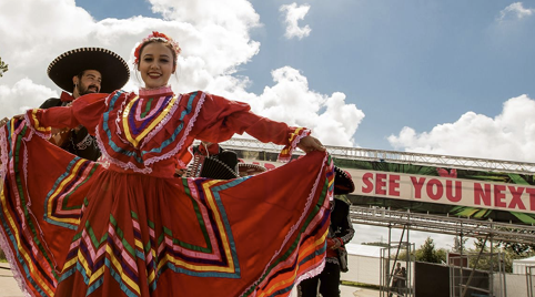 Mexicaans decor met verschillende feestkleuren