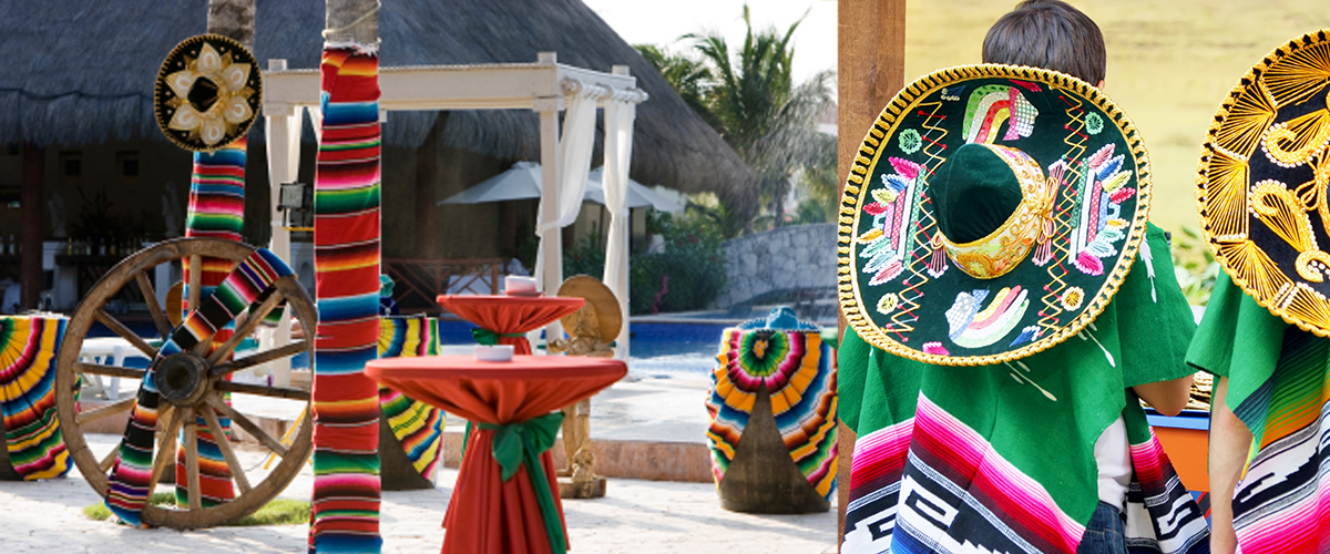 Wonderbaarlijk Mexicaanse spelletjes, Mexicaanse feest Mexicaanse decoratie HY-29